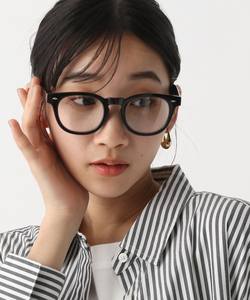 A part by(アパートバイ)の「【UVカット/曇り止め付】フレームメガネ(メガネ・レディース・ブラック/GOLD /ホワイト系その他2/ベージュ/ブラウン/シルバー・FREE)」の16枚目の写真