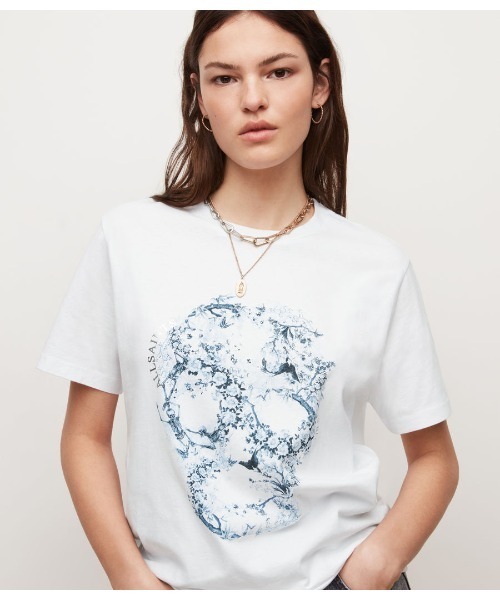 ALLSAINTS（オールセインツ）の「MURRINA BOYFRIEND T-SHIRT | MURRINA ボーイフレンド Tシャツ（Tシャツ/カットソー・レディース・ホワイト・S/M/L/XS）」の5枚目の写真