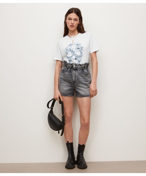ALLSAINTS（オールセインツ）の「MURRINA BOYFRIEND T-SHIRT | MURRINA ボーイフレンド Tシャツ（Tシャツ/カットソー・レディース・ホワイト・S/M/L/XS）」の4枚目の写真