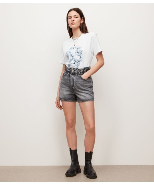 ALLSAINTS（オールセインツ）の「MURRINA BOYFRIEND T-SHIRT | MURRINA ボーイフレンド Tシャツ（Tシャツ/カットソー・レディース・ホワイト・S/M/L/XS）」の3枚目の写真