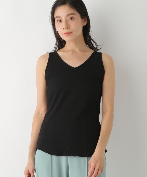 LEPSIM（レプシィム）の「抗菌スクエア2WAYタンク（タンクトップ・レディース・オフホワイト/ブラック/ライトグレー・LARGE/MEDIUM）」の14枚目の写真