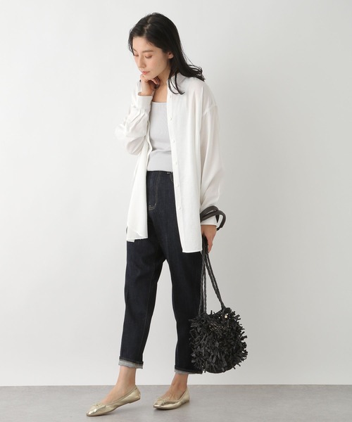 LEPSIM（レプシィム）の「抗菌スクエア2WAYタンク（タンクトップ・レディース・オフホワイト/ブラック/ライトグレー・LARGE/MEDIUM）」の6枚目の写真