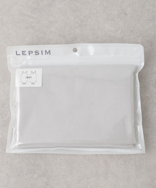 LEPSIM（レプシィム）の「抗菌スクエア2WAYタンク（タンクトップ・レディース・オフホワイト/ブラック/ライトグレー・LARGE/MEDIUM）」の11枚目の写真