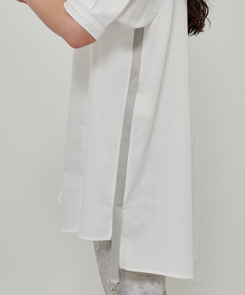 CITY TOKYO（シティトウキョウ）の「エポスリーブチュニックシャツ（シャツ/ブラウス・レディース・ホワイト/ブルー/ラベンダー・FREE）」の10枚目の写真