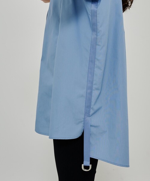 CITY TOKYO（シティトウキョウ）の「エポスリーブチュニックシャツ（シャツ/ブラウス・レディース・ホワイト/ブルー/ラベンダー・FREE）」の7枚目の写真