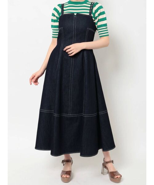 dazzlin（ダズリン）の「ダブルステッチキャミワンピース（ワンピース・レディース・インディゴブルー・SMALL/MEDIUM）」の17枚目の写真