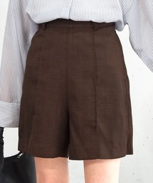 【ZOZO限定Sサイズあり】リネンタッチセンタープレスショートパンツ【2サイズ展開/セットアップ対応】