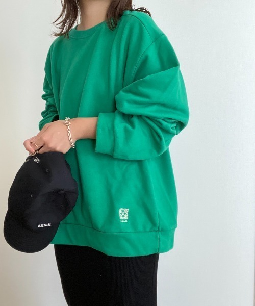 AMAIL（アマイル）の「Warm latte bulky cloth（スウェット・レディース・アイボリー/ピンク/グリーン・FREE）」の3枚目の写真