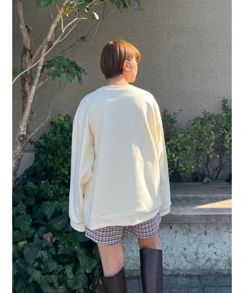 AMAIL（アマイル）の「Warm latte bulky cloth（スウェット・レディース・アイボリー/ピンク/グリーン・FREE）」の10枚目の写真