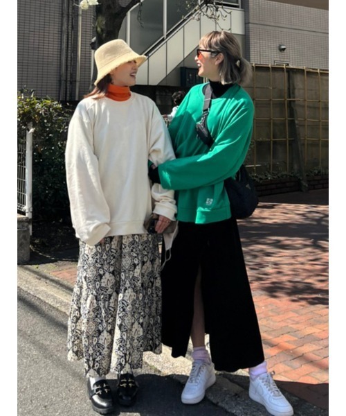 AMAIL（アマイル）の「Warm latte bulky cloth（スウェット・レディース・アイボリー/ピンク/グリーン・FREE）」の18枚目の写真