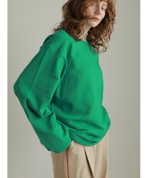 AMAIL（アマイル）の「Warm latte bulky cloth（スウェット・レディース・アイボリー/ピンク/グリーン・FREE）」の4枚目の写真