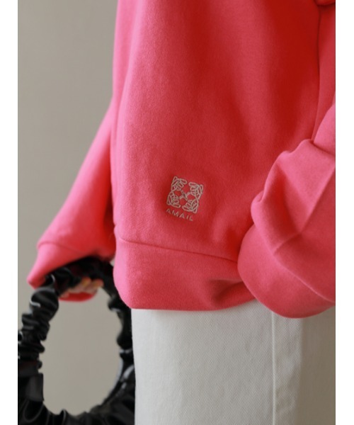 AMAIL（アマイル）の「Warm latte bulky cloth（スウェット・レディース・アイボリー/ピンク/グリーン・FREE）」の8枚目の写真