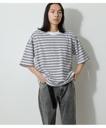 AZUL by moussy | BORDER BIG TEE/ボーダービッグTシャツ(Tシャツ/カットソー)