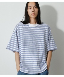 AZUL by moussy | BORDER BIG TEE/ボーダービッグTシャツ(Tシャツ/カットソー)
