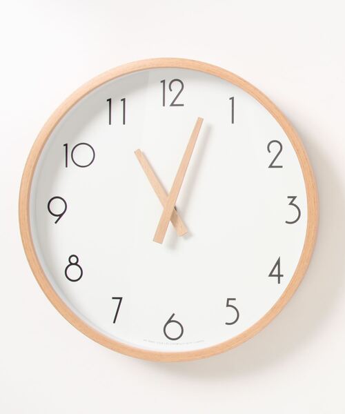 LBC（エルビーシー）の「キャンバスウォールクロック L（掛け時計・レディース・ホワイト/ターコイズブルー・FREE）」の2枚目の写真