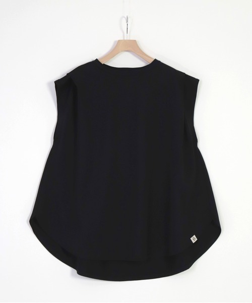 Brocante（ブロカント）の「[Brocante / ブロカント] 40/2ハイゲージ天竺 エポールプリエＴシャツ（Tシャツ/カットソー・レディース・ホワイト/ブラック/ベージュ/アイボリー・2）」の4枚目の写真