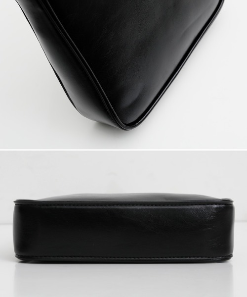 select MOCA（セレクトモカ）の「フェイクレザーポーチ付きスクエアバッグ（ハンドバッグ・レディース・ブラック/アイボリー・FREE）」の17枚目の写真