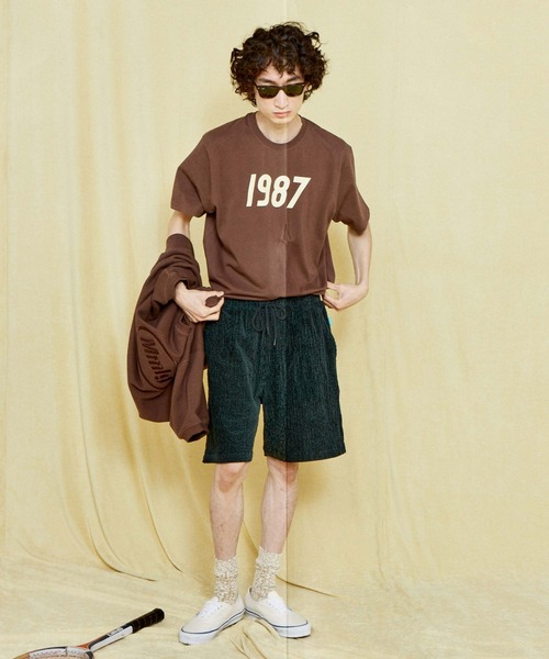 87mm(87mm)の「【87MM / Mmlg】1987 HF-T / パルチムエムエム Mmlg 1987 HF フロントロゴ Tシャツ(Tシャツ/カットソー・レディース・グリーン/ブラウン/ホワイト/ブラック/ネイビー・SMALL/MEDIUM/LARGE/X-SMALL)」の7枚目の写真