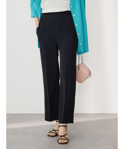 AMERICAN HOLIC（アメリカンホリック）の「美・美・美　接触冷感ストレートパンツ（スラックス・レディース・ブラック/オレンジ/グリーン/アイボリー・S/M/L/XS）」の13枚目の写真