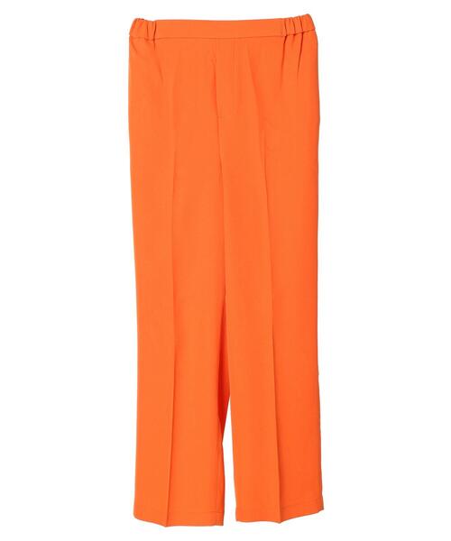 AMERICAN HOLIC（アメリカンホリック）の「美・美・美　接触冷感ストレートパンツ（スラックス・レディース・ブラック/オレンジ/グリーン/アイボリー・S/M/L/XS）」の6枚目の写真