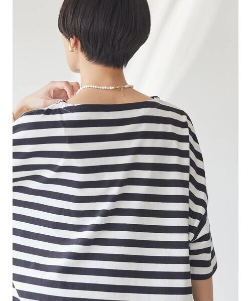 AMERICAN HOLIC（アメリカンホリック）の「モノトーンイロイロボーダーカットプルオーバー（Tシャツ/カットソー・レディース・ブラック系その他4/マルチ/その他7/ホワイト系その他4・L/M）」の10枚目の写真