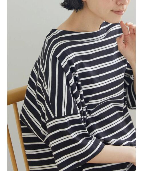 AMERICAN HOLIC（アメリカンホリック）の「モノトーンイロイロボーダーカットプルオーバー（Tシャツ/カットソー・レディース・ブラック系その他4/マルチ/その他7/ホワイト系その他4・L/M）」の15枚目の写真