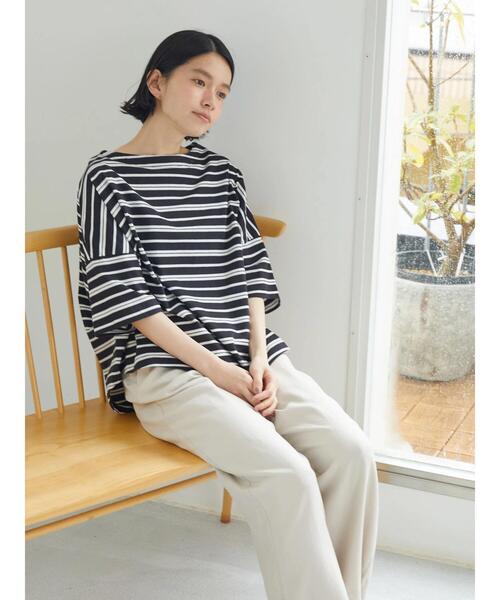 AMERICAN HOLIC（アメリカンホリック）の「モノトーンイロイロボーダーカットプルオーバー（Tシャツ/カットソー・レディース・ブラック系その他4/マルチ/その他7/ホワイト系その他4・L/M）」の16枚目の写真