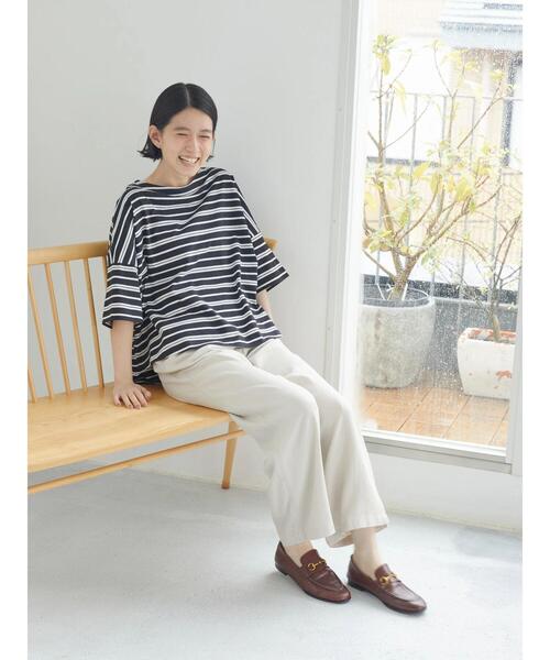 AMERICAN HOLIC（アメリカンホリック）の「モノトーンイロイロボーダーカットプルオーバー（Tシャツ/カットソー・レディース・ブラック系その他4/マルチ/その他7/ホワイト系その他4・L/M）」の18枚目の写真