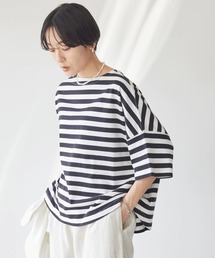 AMERICAN HOLIC | モノトーンイロイロボーダーカットプルオーバー(Tシャツ/カットソー)