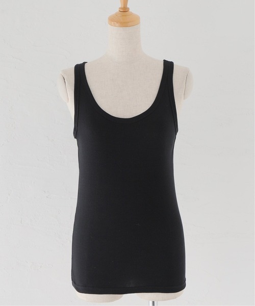 Spick & Span（スピックアンドスパン）の「C/Si2WAYリブタンク（タンクトップ・レディース・ベージュ/ライトグレー/ブラック/ホワイト/チャコールグレー・FREE）」の9枚目の写真