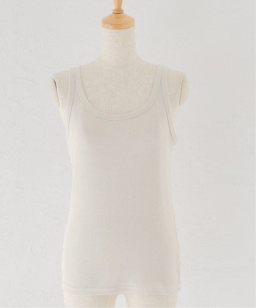 Spick & Span（スピックアンドスパン）の「C/Si2WAYリブタンク（タンクトップ・レディース・ベージュ/ライトグレー/ブラック/ホワイト/チャコールグレー・FREE）」の13枚目の写真