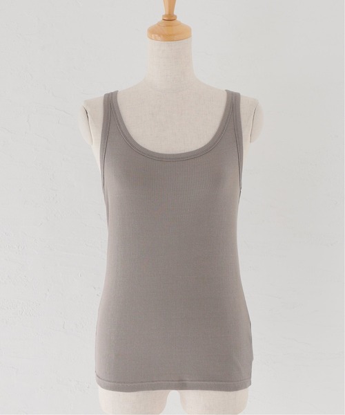 Spick & Span（スピックアンドスパン）の「C/Si2WAYリブタンク（タンクトップ・レディース・ベージュ/ライトグレー/ブラック/ホワイト/チャコールグレー・FREE）」の17枚目の写真