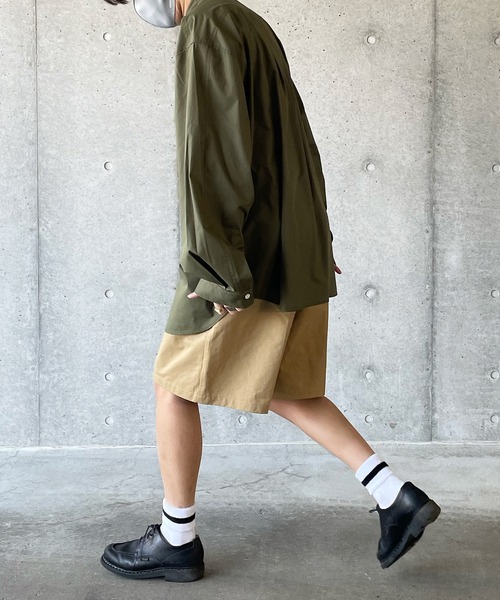 y/m by れぽすけ(イムバイレポスケ)の「センタープレスリラックスショートパンツ(その他パンツ・メンズ・ブラック/ベージュ・LARGE/MEDIUM)」の9枚目の写真