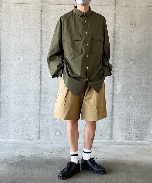 y/m by れぽすけ(イムバイレポスケ)の「センタープレスリラックスショートパンツ(その他パンツ・メンズ・ブラック/ベージュ・LARGE/MEDIUM)」の12枚目の写真
