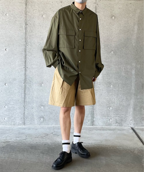 y/m by れぽすけ(イムバイレポスケ)の「センタープレスリラックスショートパンツ(その他パンツ・メンズ・ブラック/ベージュ・LARGE/MEDIUM)」の14枚目の写真