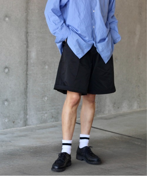 y/m by れぽすけ(イムバイレポスケ)の「センタープレスリラックスショートパンツ(その他パンツ・メンズ・ブラック/ベージュ・LARGE/MEDIUM)」の16枚目の写真