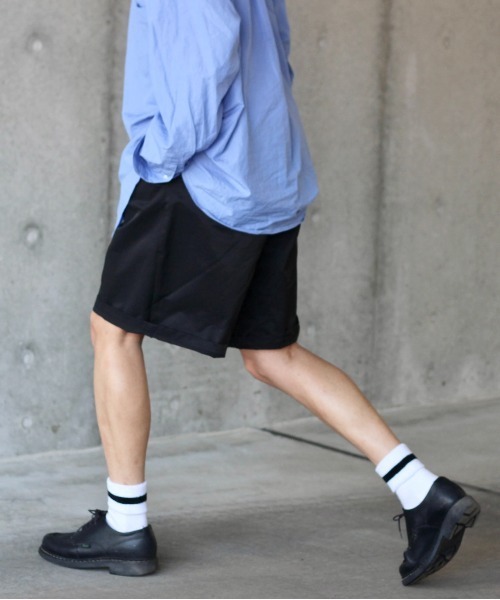 y/m by れぽすけ(イムバイレポスケ)の「センタープレスリラックスショートパンツ(その他パンツ・メンズ・ブラック/ベージュ・LARGE/MEDIUM)」の19枚目の写真