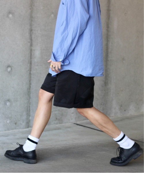 y/m by れぽすけ(イムバイレポスケ)の「センタープレスリラックスショートパンツ(その他パンツ・メンズ・ブラック/ベージュ・LARGE/MEDIUM)」の20枚目の写真