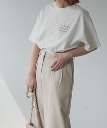 【c.u.l:w】天竺カラー ロゴビックTシャツ culwd22ss005