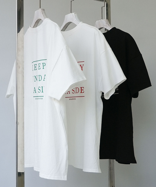 c.u.l(シーユーエル)の「【c.u.l:w】天竺カラー ロゴビックTシャツ culwd22ss005(Tシャツ/カットソー・レディース・ブラック/ホワイト×レッド/ホワイト×グリーン・FREE)」の17枚目の写真