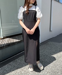 abc une face | スリットキャミワンピース(ワンピース)