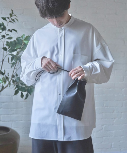 Alpinus（アルピナス）の「Alpinus - leather purse bag / レザー巾着バック（ショルダーバッグ・メンズ・ブラック・FREE）」の12枚目の写真