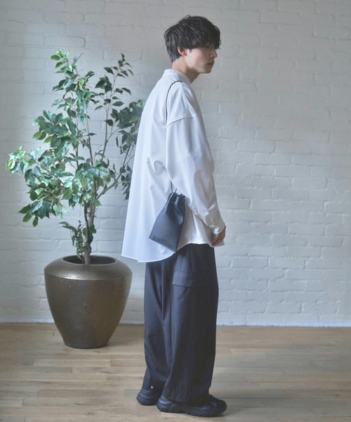 Alpinus（アルピナス）の「Alpinus - leather purse bag / レザー巾着バック（ショルダーバッグ・メンズ・ブラック・FREE）」の15枚目の写真