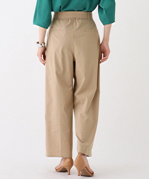 OPAQUE.CLIP（オペークドットクリップ）の「◆【Ｃ】リネン混ストレッチ　センプレワイドパンツ（その他パンツ・レディース・ブラック/ブルー/ライトベージュ・40/38/36）」の14枚目の写真