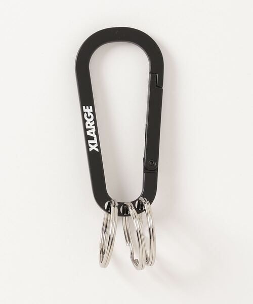 XLARGE（エクストララージ）の「XLARGE / エクストララージ STANDARD LOGO KEYRING CARABINER スタンダード ロゴ キーホルダー（キーホルダー・メンズ・ホワイト/ブラック・FREE）」の3枚目の写真