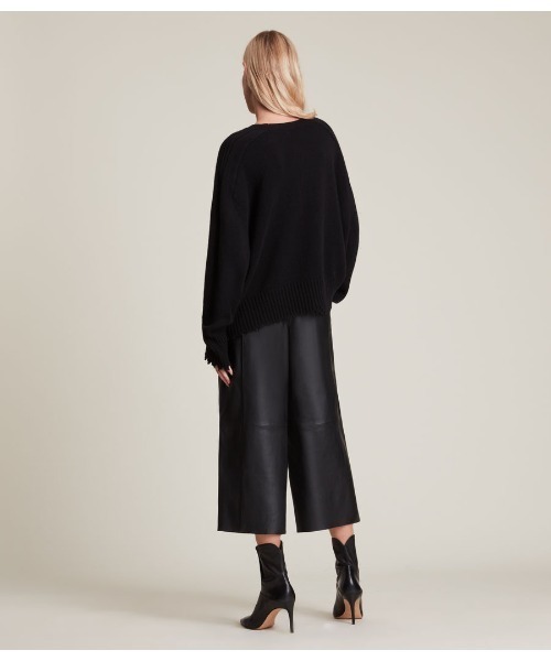 ALLSAINTS（オールセインツ）の「LEAH LEATHER CULOTTE | LEAH レザー 