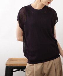 DRESKIP | 【洗える/接触冷感】フレンチスリーブニット(ニット/セーター)