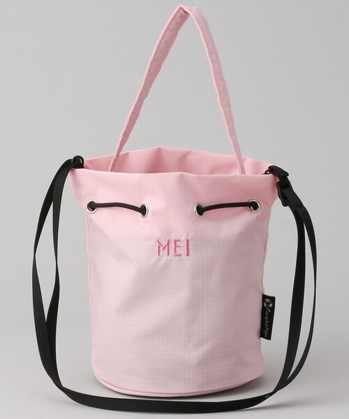 MEI（メイ）の「MEI/メイ Wheel bucket bag/ナイロン巾着バッグ（ショルダーバッグ・レディース・ブラック/ピンク/ブルーグリーン・ONE SIZE）」の14枚目の写真