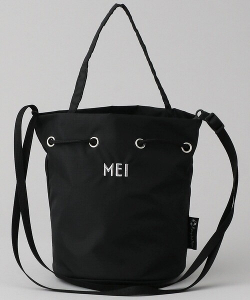 MEI（メイ）の「MEI/メイ Wheel bucket bag/ナイロン巾着バッグ（ショルダーバッグ・レディース・ブラック/ピンク/ブルーグリーン・ONE SIZE）」の15枚目の写真