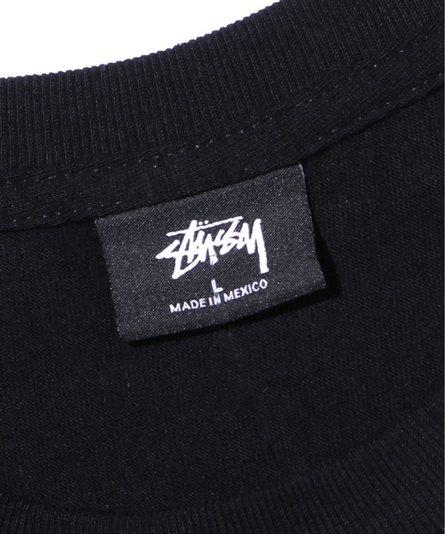 ♯151 stussyステューシー 半袖ボタンシャツスカル花柄刺繍ロゴ黒メンズS 80〜90'S OLD STUSSY SKULL&FLOWER T-SHIRTS(オールド